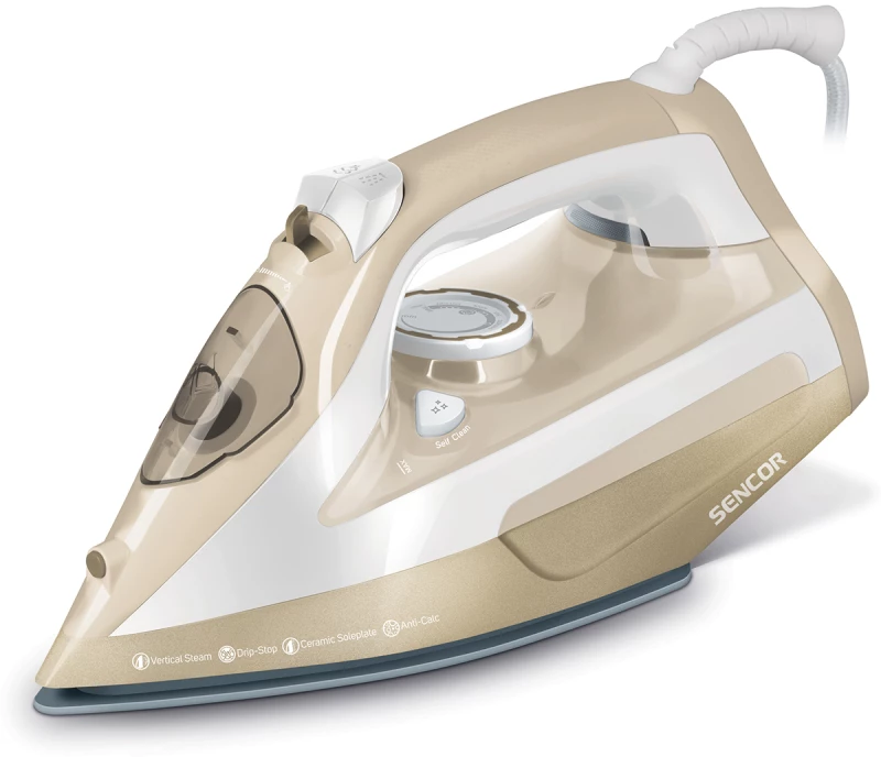 Ατμοσίδερο Sencor SSI 6110GD 2600 W με Κεραμική Πλακα Gold