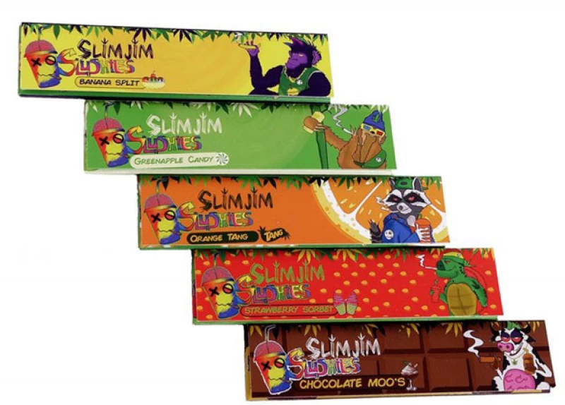 Slim Jim  Χαρτάκια King Size Slim 32φ. - Greenapple Candy