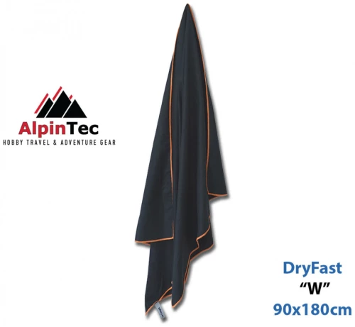 Πετσέτα Dryfast W Microfiber AlpinTec Κωδ. WMSXXL-BL Μαύρη