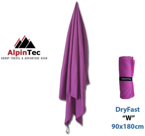Πετσέτα Dryfast W Microfiber AlpinTec Κωδ. WMSXXL-PE Μωβ