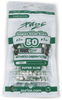 Φίλτρο Purize Super Slim 50 Ενεργού Ανθρακα 5.0mm - Ασπρo
