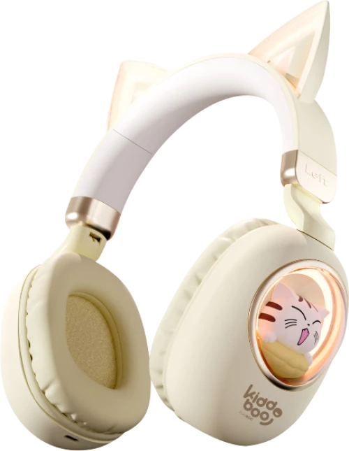 Kiddoboo Delulu Bluetooth Headphones Gold