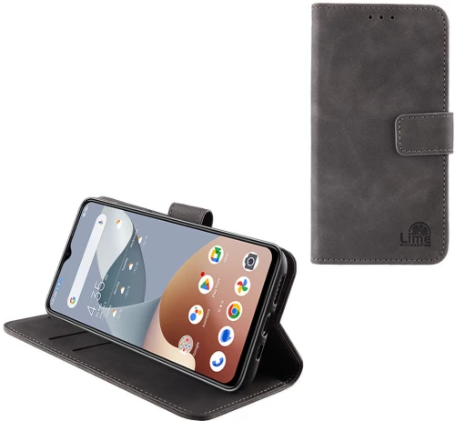 LIME ΘΗΚΗ NOVA 5G PHONE 6.52" ESSENTIAL MAGNET BOOK STAND CLIP GREY