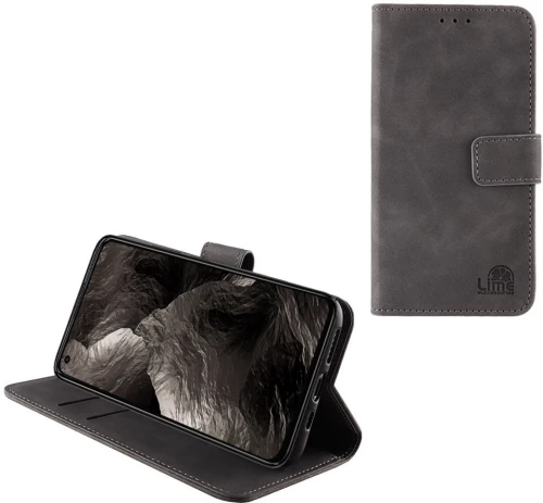 LIME ΘΗΚΗ REALME GT MASTER 5G 6.43" ESSENTIAL MAGNET BOOK STAND CLIP GREY