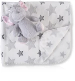 Cangaroo Κουβέρτα Αγκαλιάς & Λίκνου Little Elephant Γκρι 75x90cm με Ζωάκι