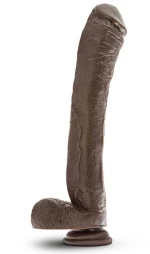DR. SKIN MR. ED 13INCH DILDO CHOCOLATE