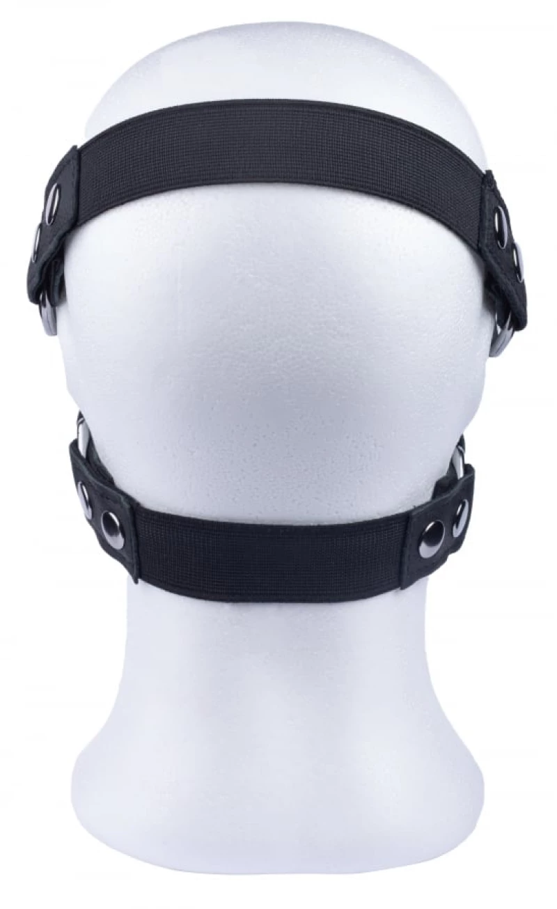 Leather mask with zip