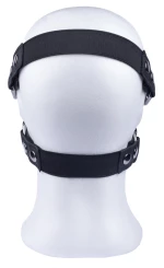 Leather mask with zip