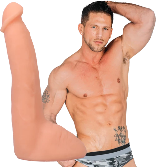 Roman Todd - Realistic ULTRASKYN Dildo - 8 / 20 cm - Vanilla