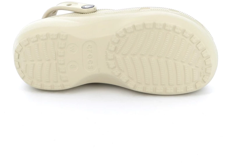 Γυναικείο Σαμπό Crocs Classic Platform Lined Clog W Ανατομικό Χρώματος Μπεζ 207938-2Y2