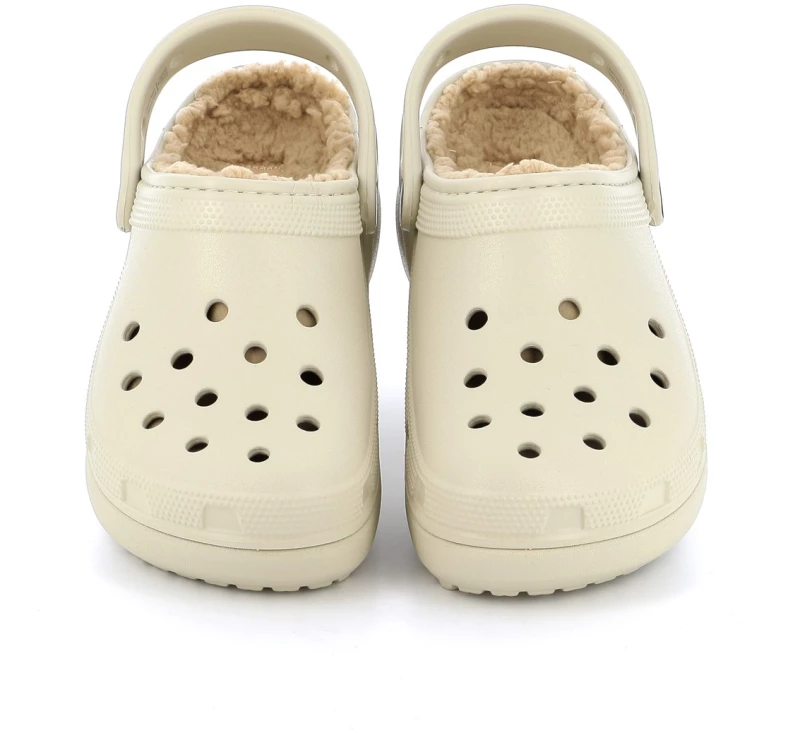 Γυναικείο Σαμπό Crocs Classic Platform Lined Clog W Ανατομικό Χρώματος Μπεζ 207938-2Y2
