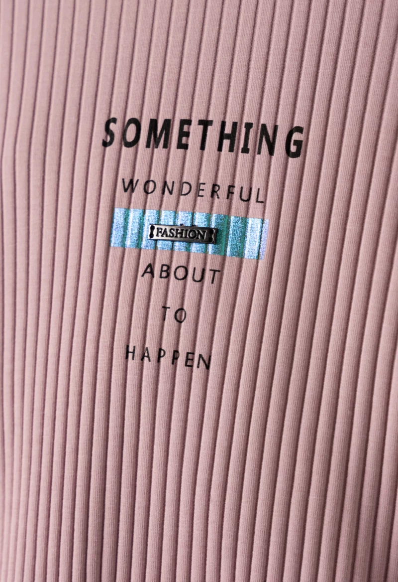 Μπλούζα μακρυμάνικη κορίτσι "Something wonderful" ροζ (Ροζ )