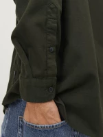 Πουκάμισο ανδρικό "Twill" χακί (Χακί)