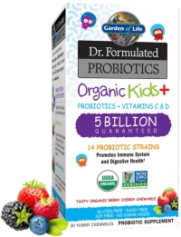 Garden Of Life Dr. Formulated Probiotics Organic Kids+ [30 Μασώμενα δισκία] Μούρο Κεράσι