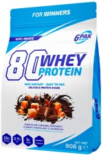 6PAK Nutrition 80 Whey Protein | WPC Instant [908 Γραμμάρια] Σοκολάτα καραμέλα