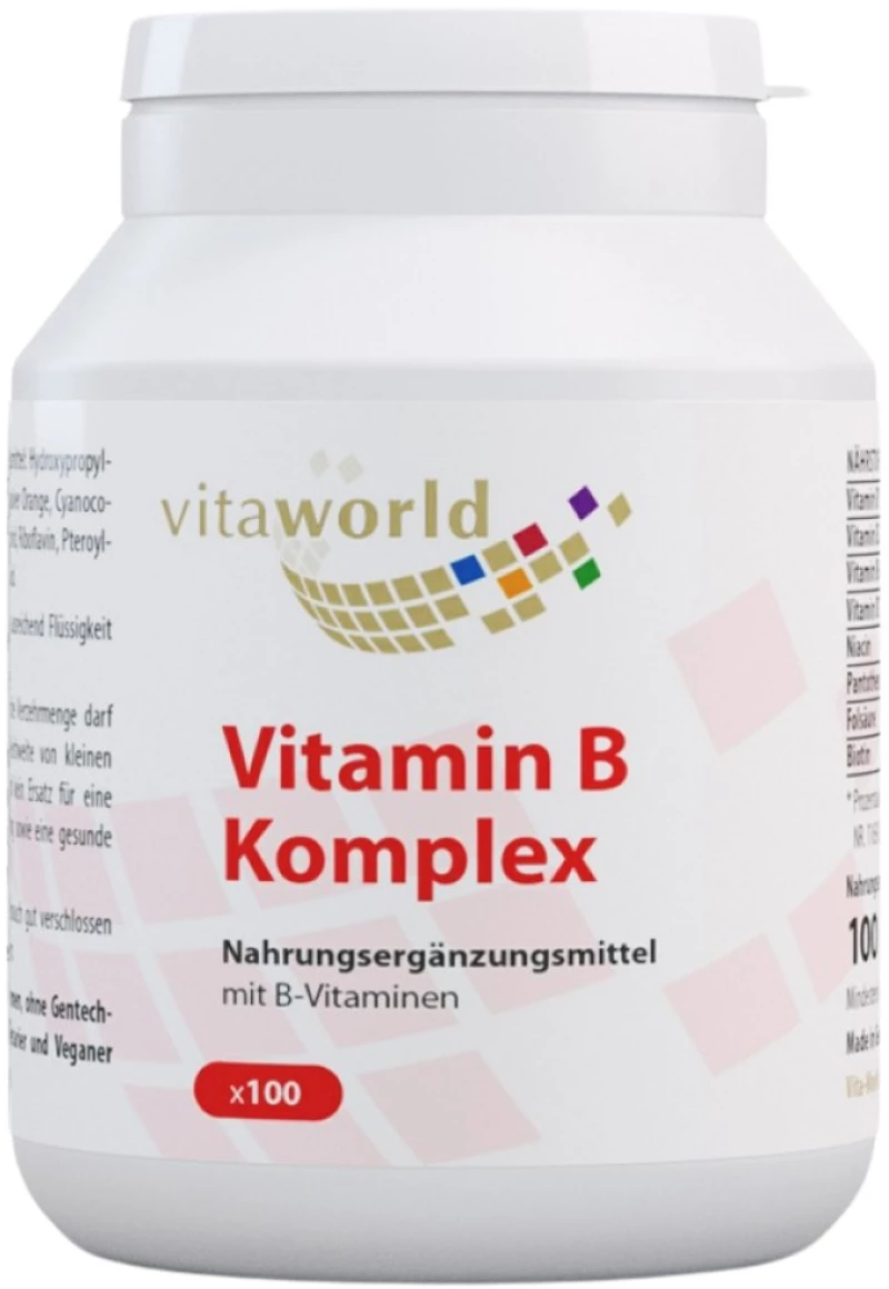 VitaWorld Vitamin B Komplex [100 Κάψουλες]