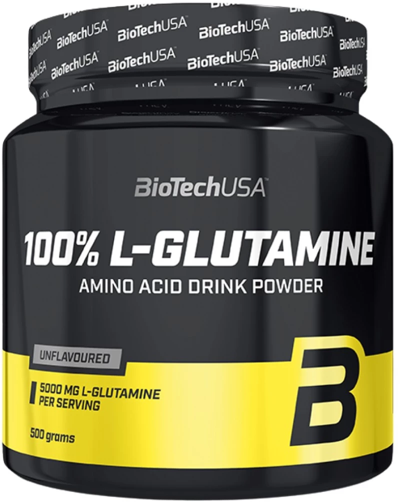 BioTech USA 100% L-Glutamine Powder [500 Γραμμάρια] Χωρίς γεύση