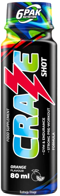 6PAK Nutrition Craze Shot [80 ml] Πορτοκάλι