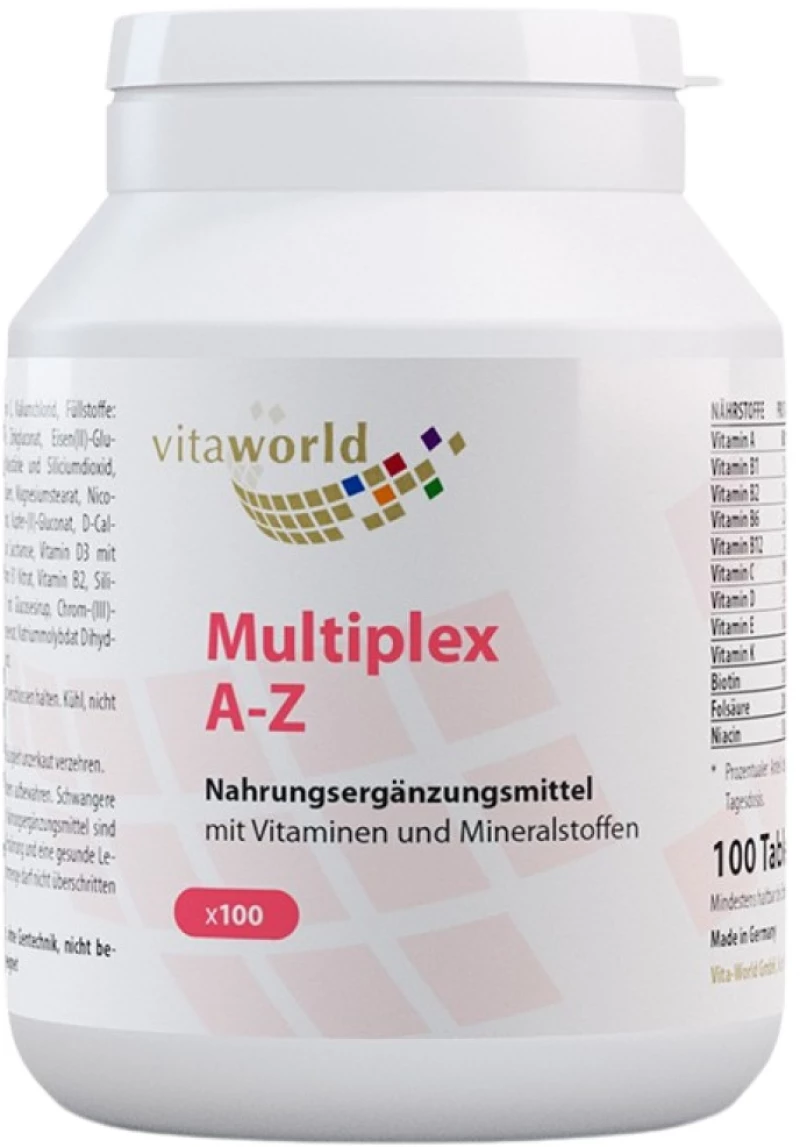 VitaWorld Multiplex Multivitamin A-Z [100 Ταμπλέτες]