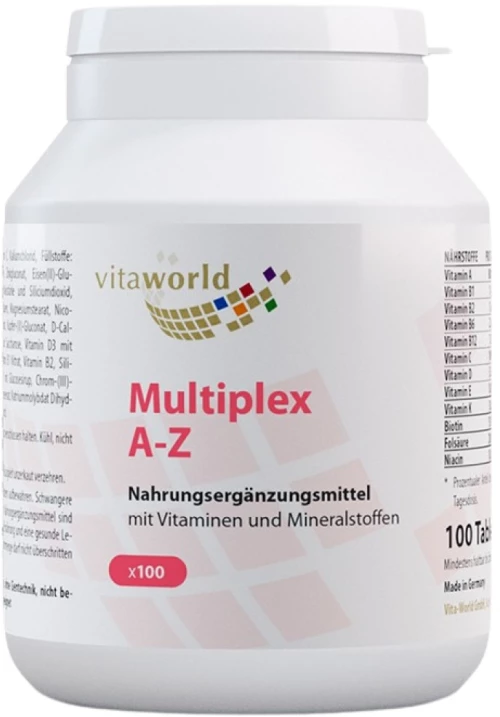 VitaWorld Multiplex Multivitamin A-Z [100 Ταμπλέτες]