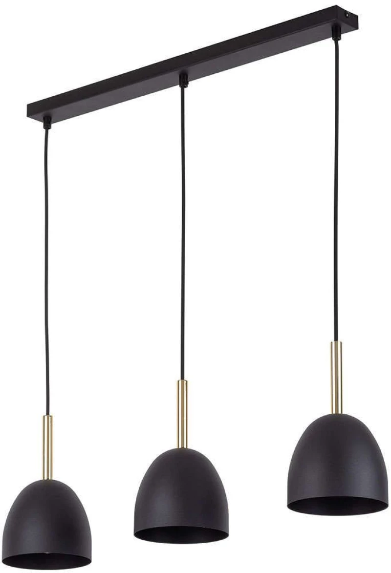Φωτιστικό Οροφής Nord 4871 3xΕ27 15W 68x130cm Black TK Lighting
