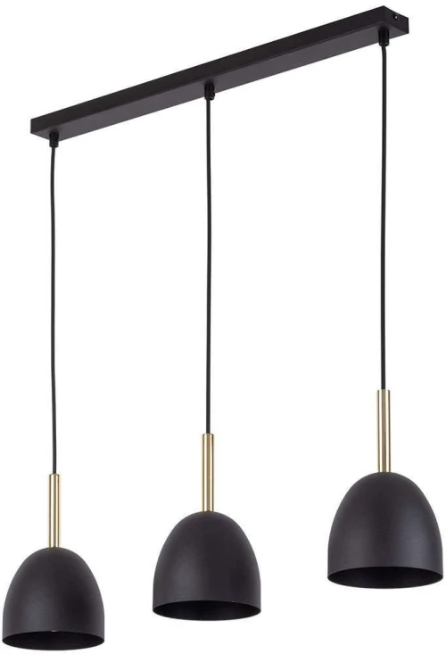 Φωτιστικό Οροφής Nord 4871 3xΕ27 15W 68x130cm Black TK Lighting