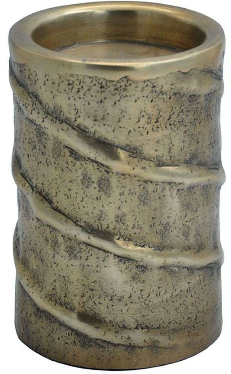 Κηροπήγιο 939-124-013 12x15cm Antique Gold Αλουμίνιο