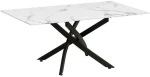 Τραπέζι Σαλονιού 606-223-102 110x60x45cm Marble Effect White-Black