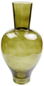 Βάζο 00.03.32518 Φ17x34cm Green Γυαλί