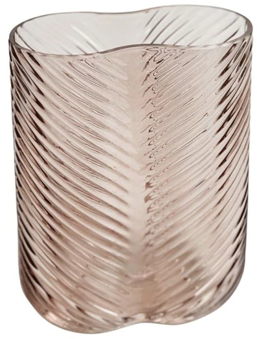 Βάζο 00.03.32532 8x15x20,5cm Pink Γυαλί