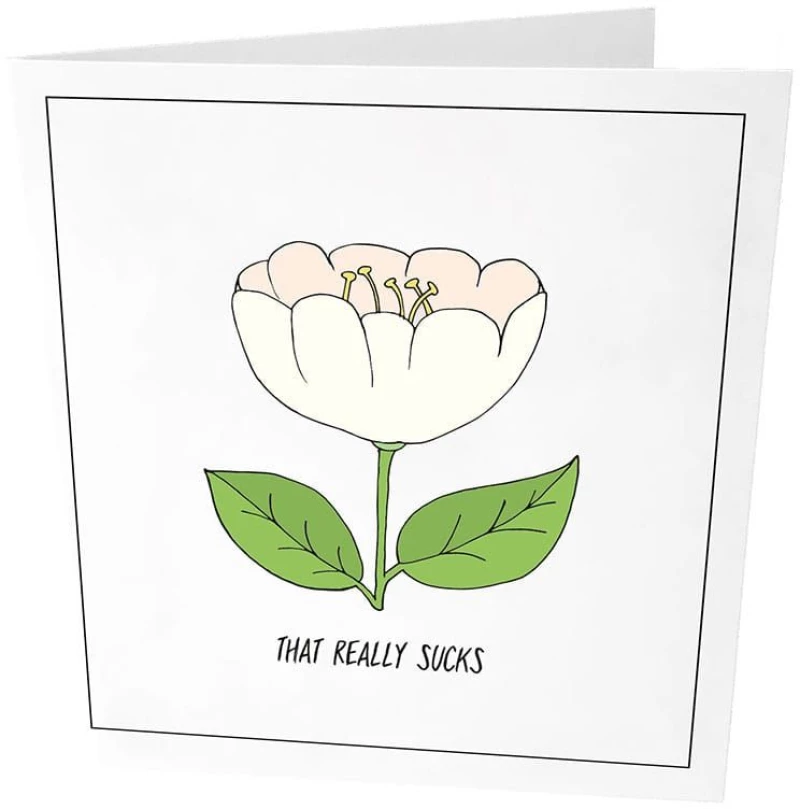 Ευχετήρια Κάρτα That Really Sucks GL-GC-33 9x14,5cm White-Green The Gift Label