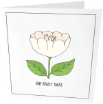 Ευχετήρια Κάρτα That Really Sucks GL-GC-33 9x14,5cm White-Green The Gift Label