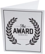 Ευχετήρια Κάρτα Award GL-PC-33 White-Black The Gift Label