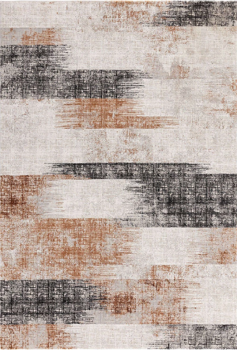 Χαλί Kuza Lines Terracotta Asiatic London 200X290cm