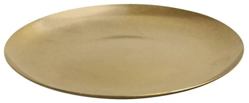 Πιάτο Ρηχό Στρογγυλό FEV214 Snow Gold SS 18/10 26x26x1,5cm Espiel Ανοξείδωτο Ατσάλι