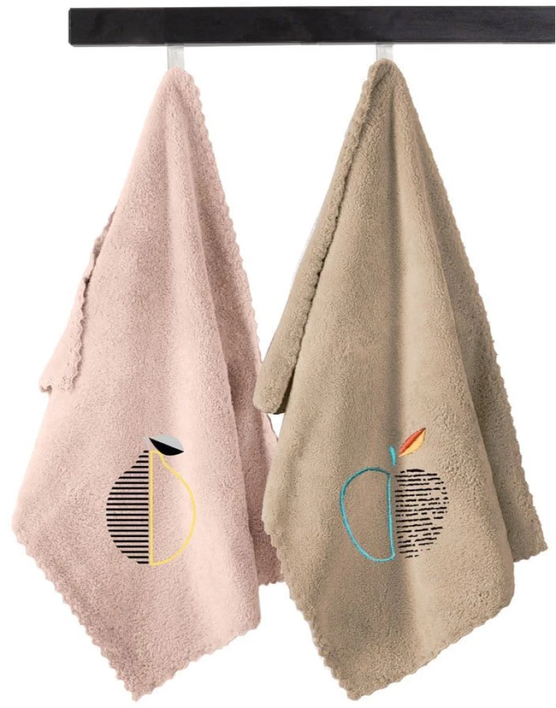 Πετσέτες Κουζίνας Gourmet 24 (Σετ 2τμχ) Beige-Pink Guy Laroche 35x50cm Microfiber
