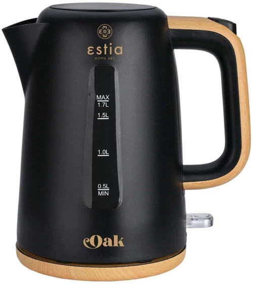 Βραστήρας Oak 06-24659 20,8x17x22,4cm 1,7lt 2200W Oak-Black Estia Πλαστικό