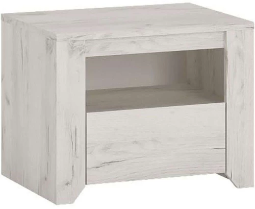 Κομοδίνο Alaska 161321229 49,1x40,2x37,6cm White