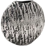 Βάζο Μεταλλικό 941-124-023 24x9x22cm Silver Μέταλλο