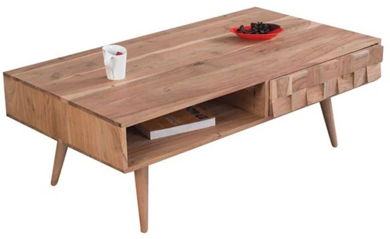 Τραπεζάκι Σαλονιού Teka ΕΑ7046 117x60x40cm Acacia Natural Ξύλο