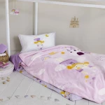 Κουβέρτα Παιδική Odette Βελουτέ Lila Nima Μονό 160x220cm Βελούδο,Polyester