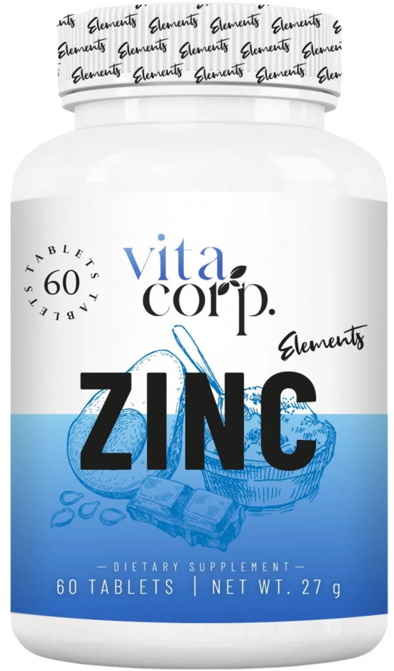 VitaCorp Zinc Oxide 25 mg [60 Ταμπλέτες]