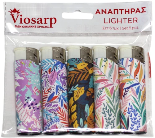 Αναπτήρας Χειρός 5 Τεμ Με Σχέδιο 309 Viosarp - 5206753043348