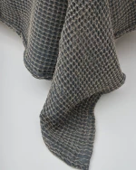 3D ΒΑΜΒΑΚΕΡΗ PREWASHED ΜΑΥΡΗ ΚΟΥΒΕΡΤΑ- ΡΙΧΤΑΡΙ TALINE CALIFORNIA KING (270X290CM) ΜΑΥΡΟ