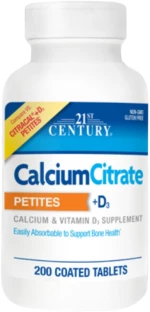 21st Century Calcium Citrate Petites + D3 [200 Ταμπλέτες]