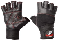 Armageddon Sports Fitness Gloves with Wrist support- Black Red
