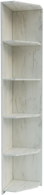 Βιβλιοθήκη Milen 33x33x185.2cm Λευκή