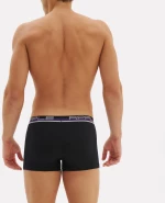 ΑΝΔΡΙΚΟ BOXER APPLE (0110951) - BLACK/MAUVE 90% ΒΑΜΒΑΚΙ