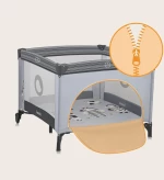 Lionelo Bonnie Παρκοκρέβατο Gray Stone