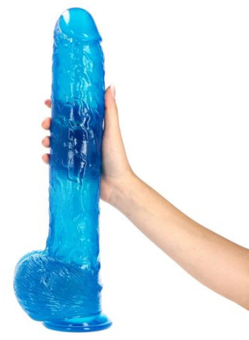 Dildo Golia Transparent blue